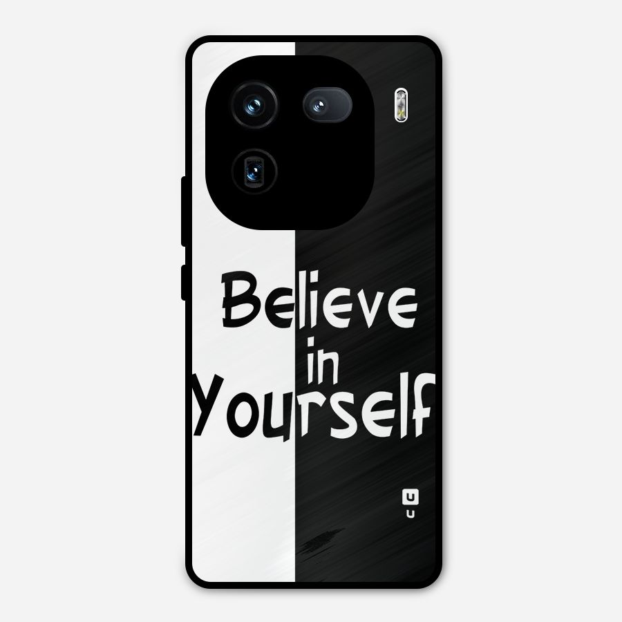 Just Believe Yourself Metal Back Case for iQOO 12