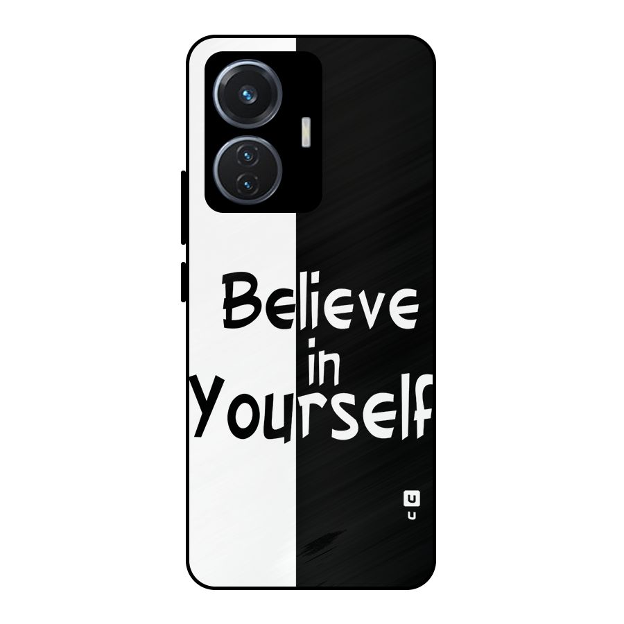Just Believe Yourself Metal Back Case for iQOO Z6 44W