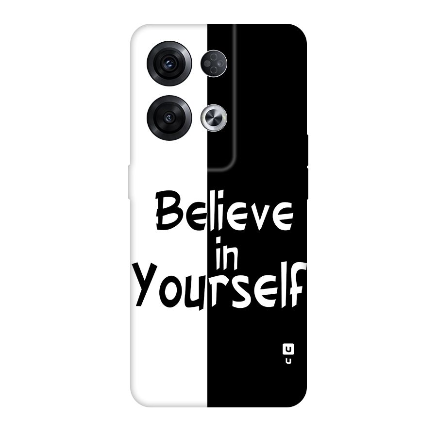 Just Believe Yourself Original Polycarbonate Back Case for Oppo Reno8 Pro 5G