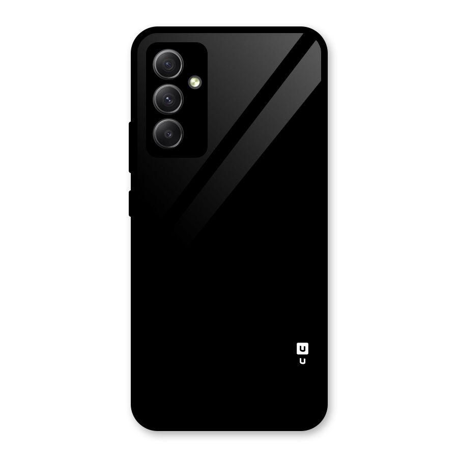 Just Black Glass Back Case for Galaxy A34