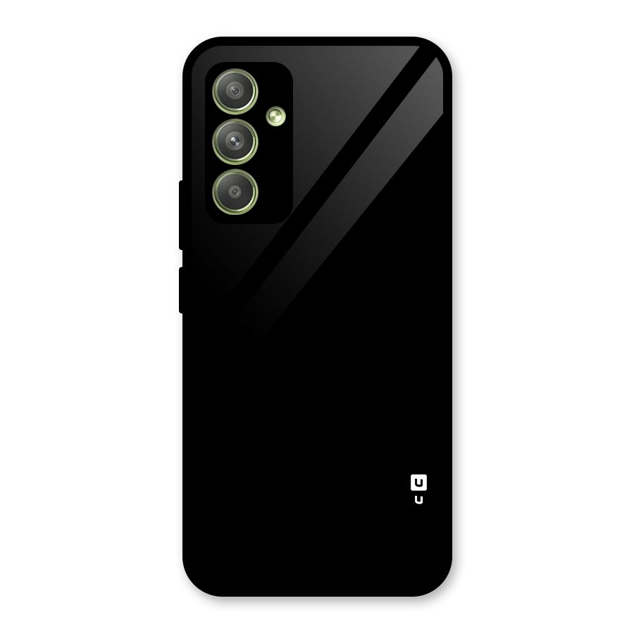 Just Black Glass Back Case for Galaxy A54