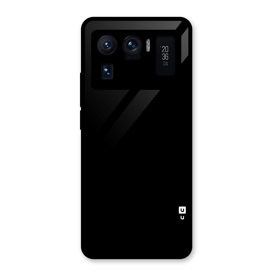 Just Black Glass Back Case for Mi 11 Ultra