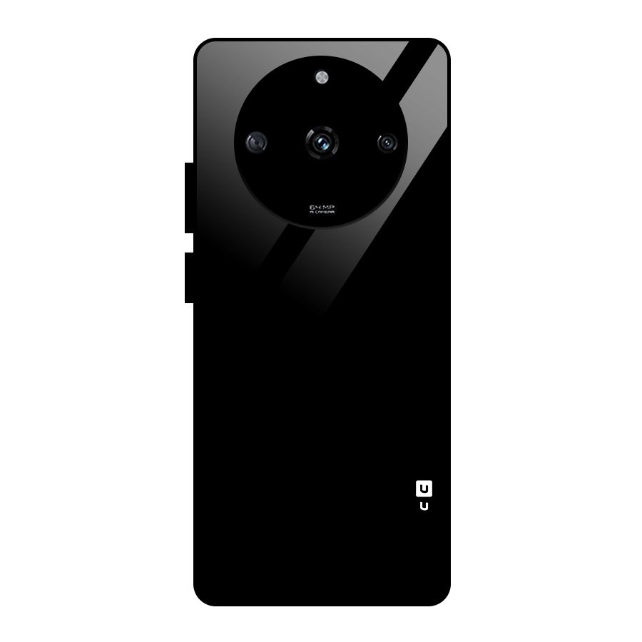 Just Black Glass Back Case for Realme Narzo 60 5G