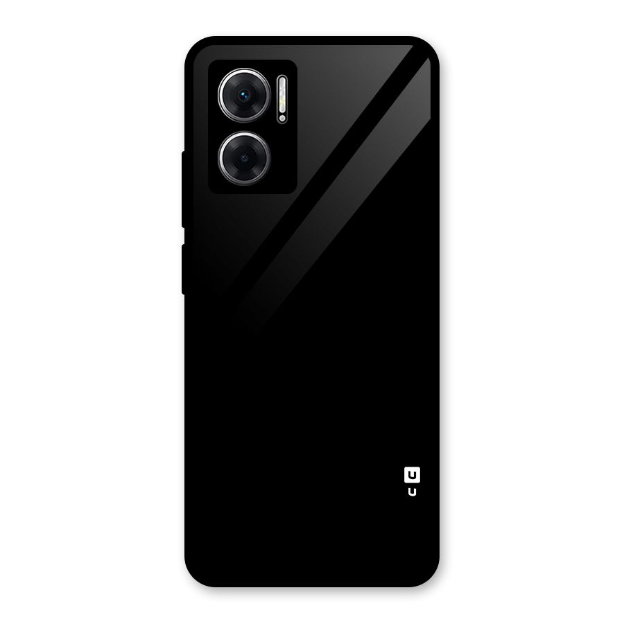 Just Black Glass Back Case for Redmi 11 Prime 5G