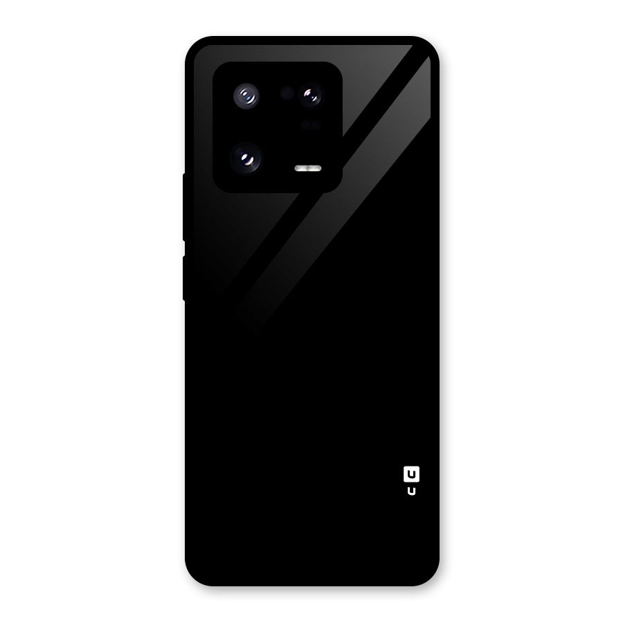 Just Black Glass Back Case for Xiaomi 13 Pro