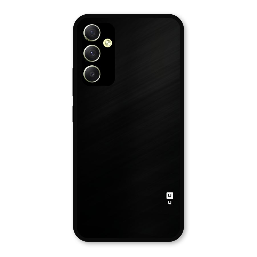 Just Black Metal Back Case for Galaxy A34