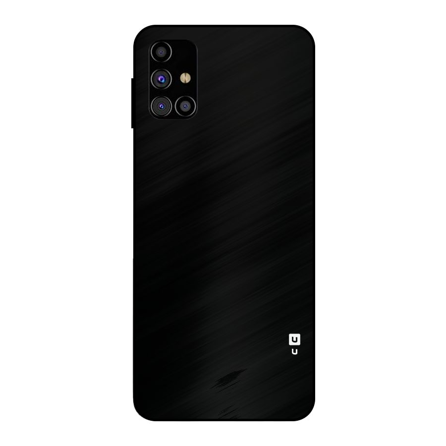 Just Black Metal Back Case for Galaxy M31s