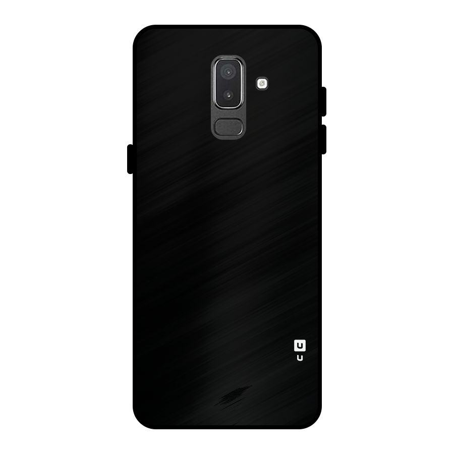 Just Black Metal Back Case for Galaxy On8 (2018)