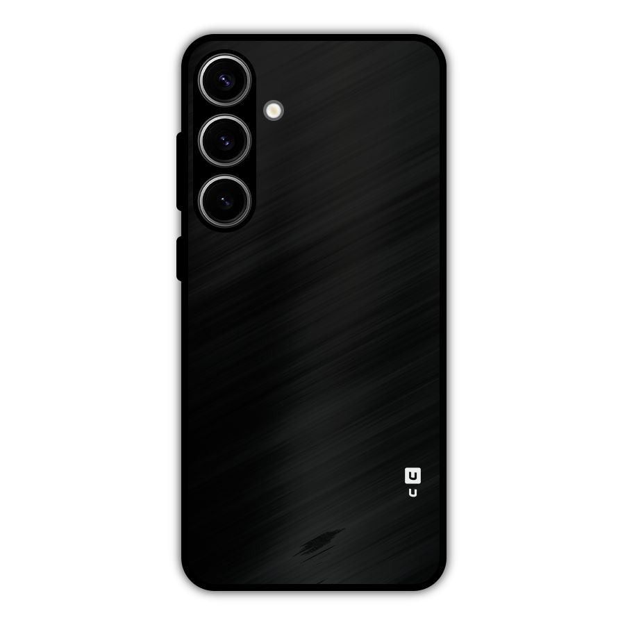 Just Black Metal Back Case for Galaxy S24 Plus