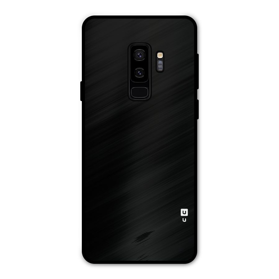 Just Black Metal Back Case for Galaxy S9 Plus