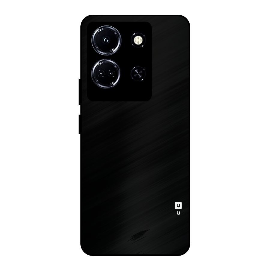 Just Black Metal Back Case for Infinix Note 30 5G