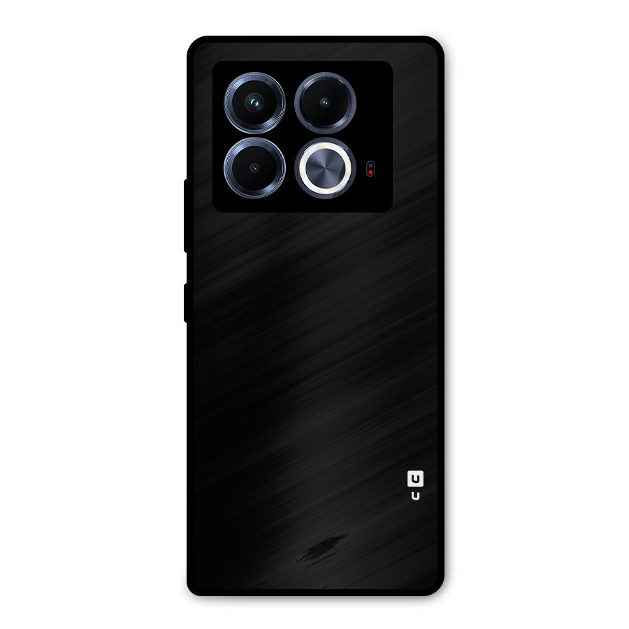 Just Black Metal Back Case for Infinix Note 40 5G