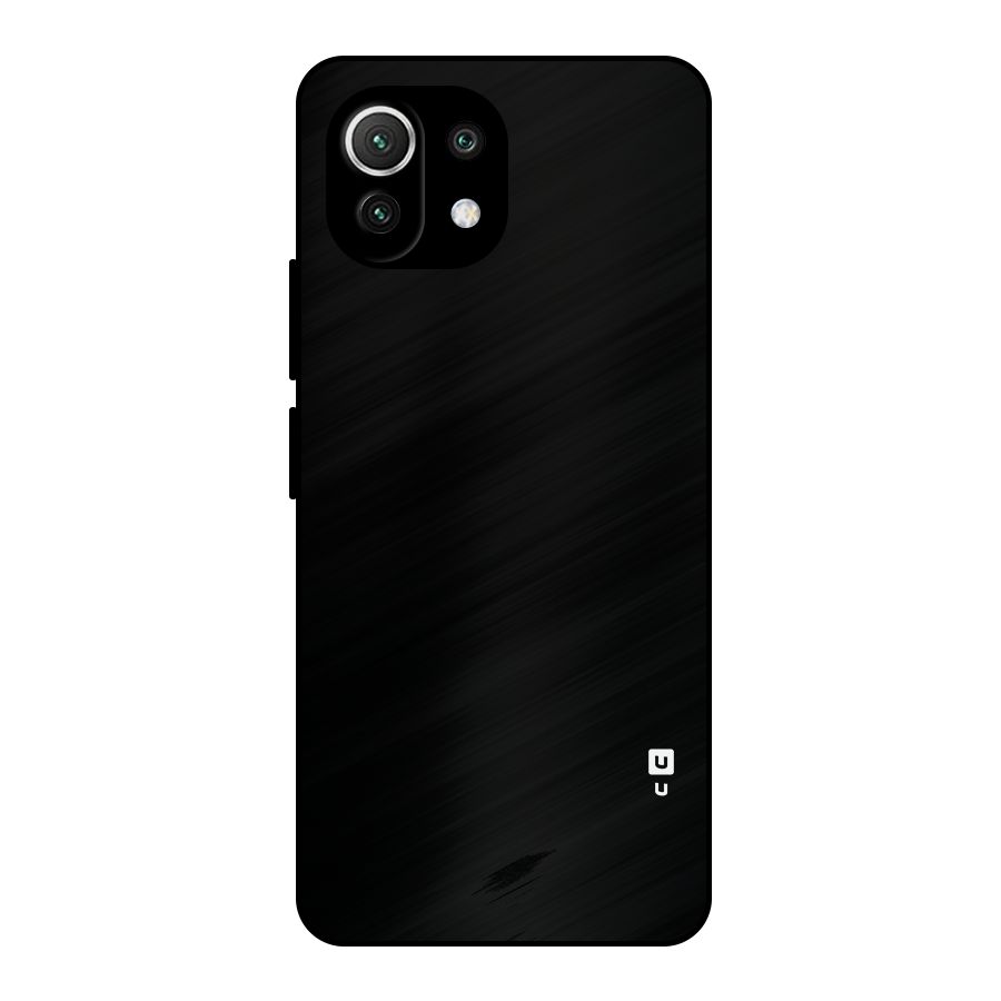 Just Black Metal Back Case for Mi 11 Lite