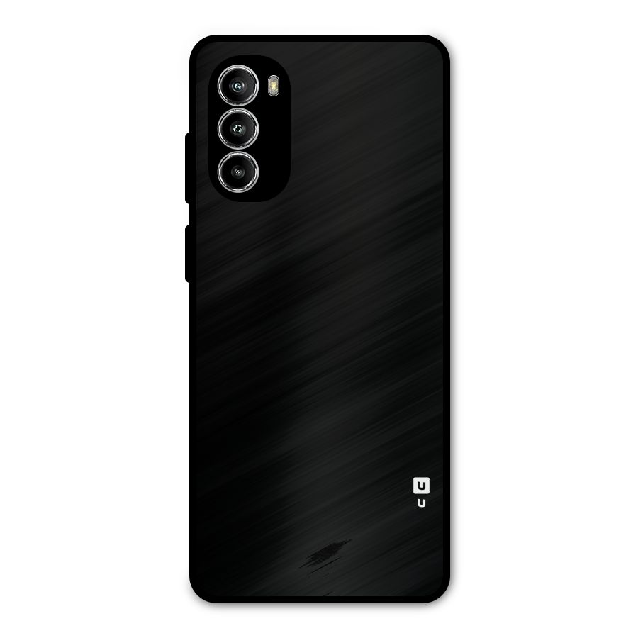 Just Black Metal Back Case for Moto G52