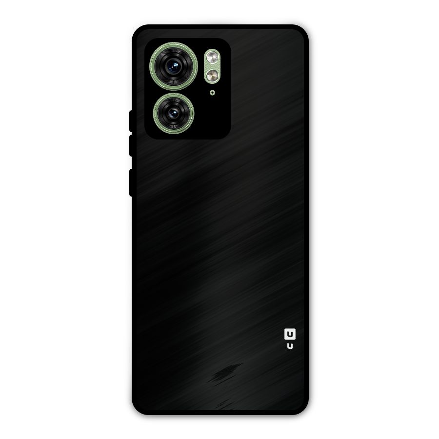 Just Black Metal Back Case for Motorola Edge 40 5G