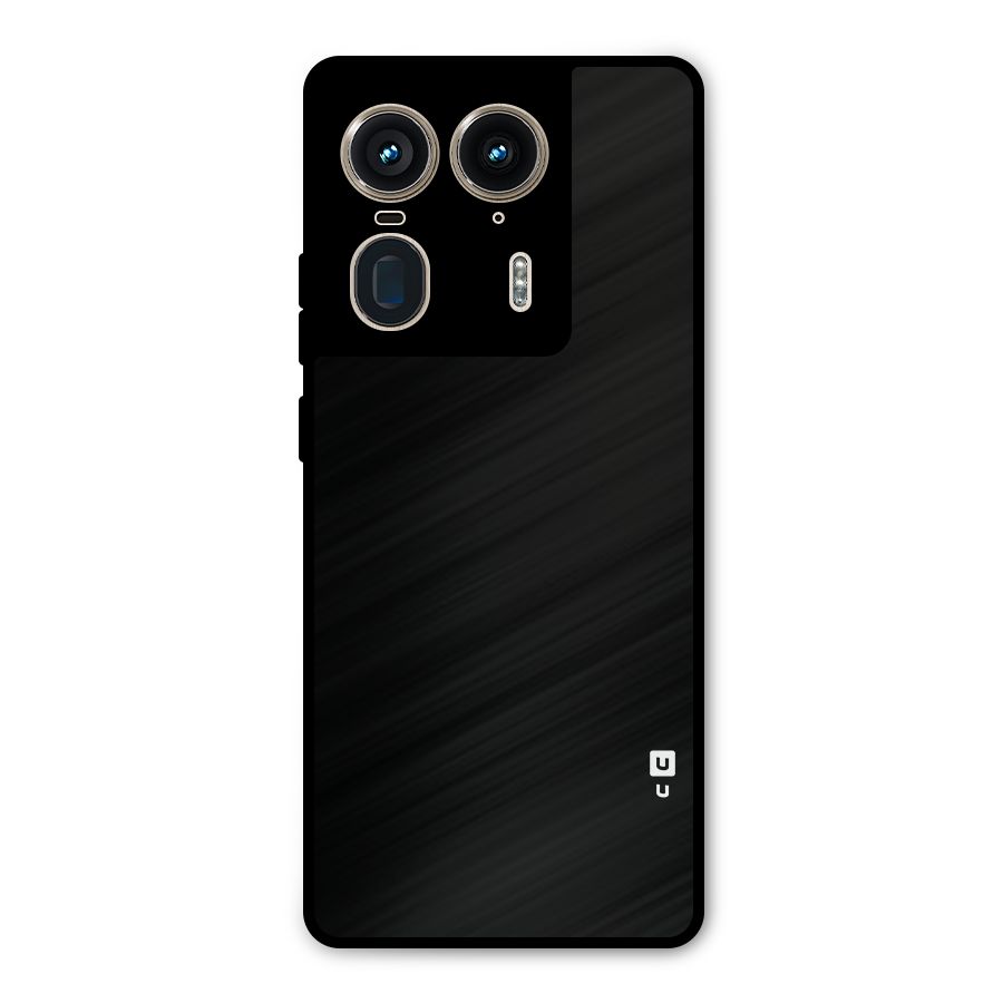 Just Black Metal Back Case for Motorola Edge 50 Ultra
