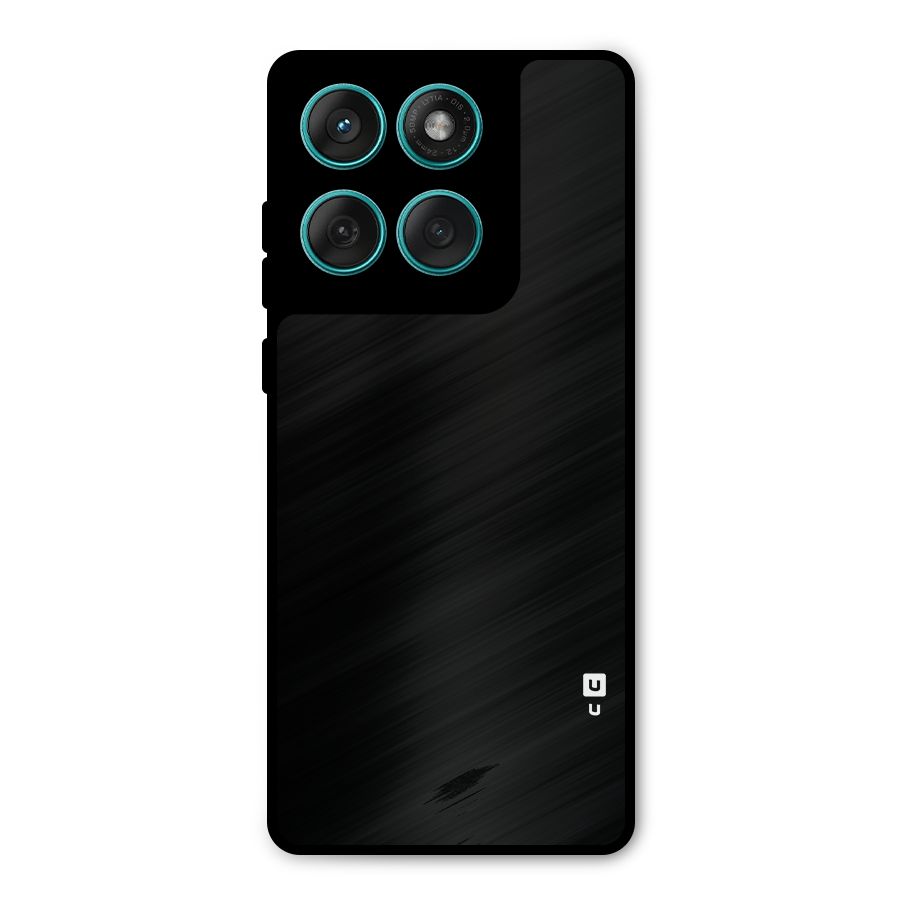 Just Black Metal Back Case for Motorola Edge 60 Fusion