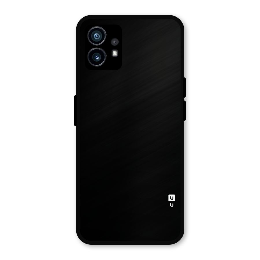 Just Black Metal Back Case for Nothing Phone 1