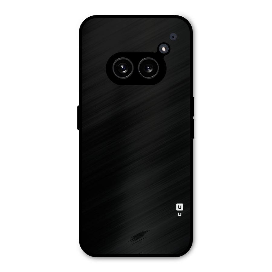 Just Black Metal Back Case for Nothing Phone 2a Plus