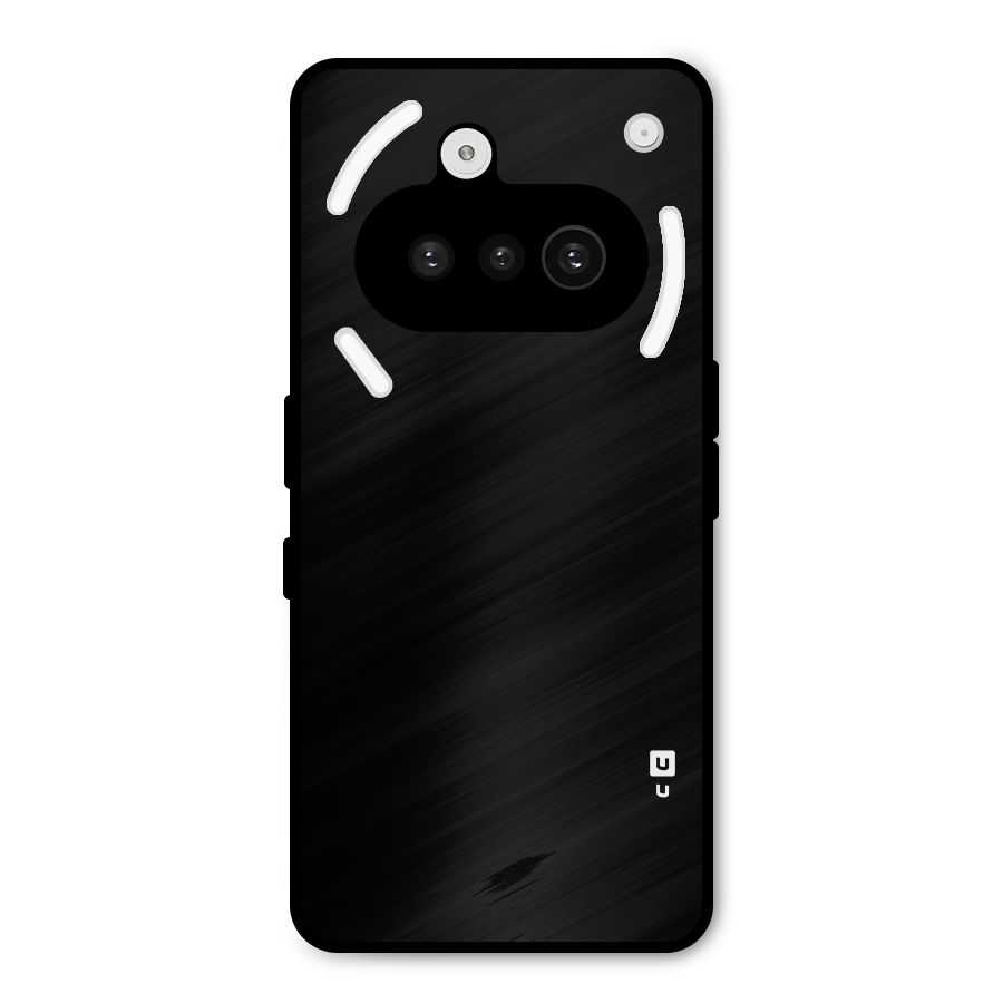 Just Black Metal Back Case for Nothing Phone 3a
