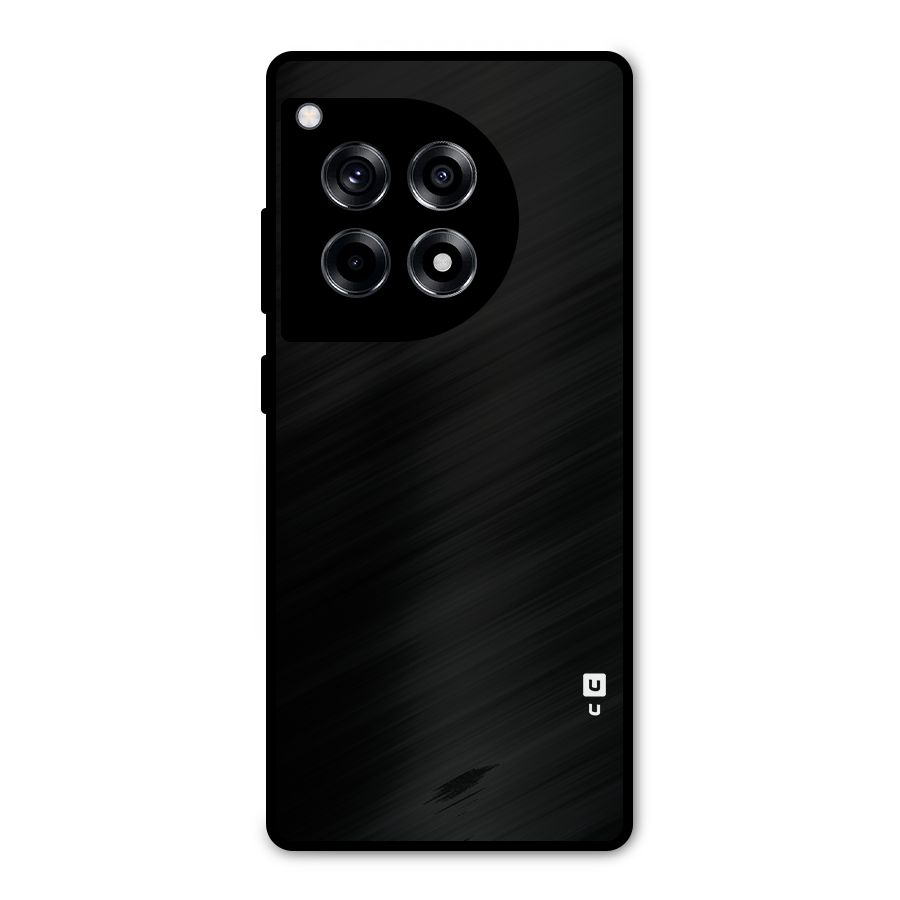 Just Black Metal Back Case for OnePlus 12R