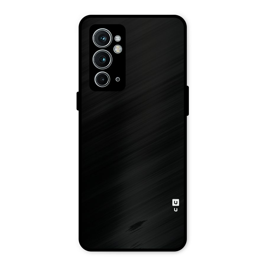 Just Black Metal Back Case for OnePlus 9RT 5G
