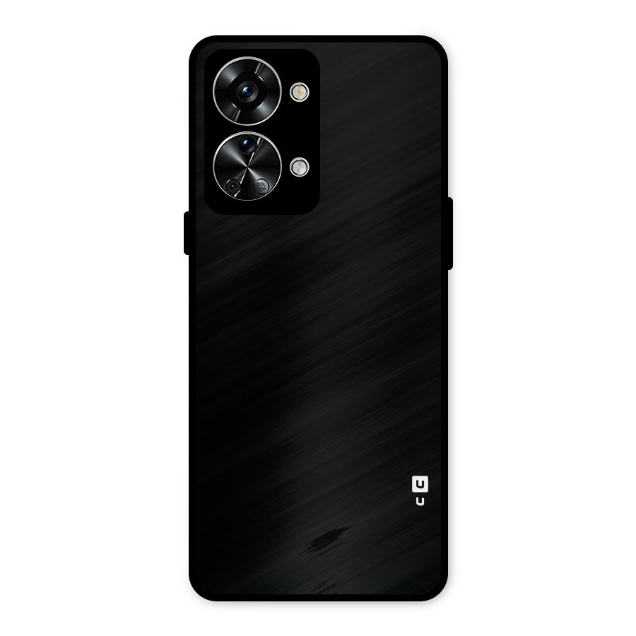 Just Black Metal Back Case for OnePlus Nord 2T