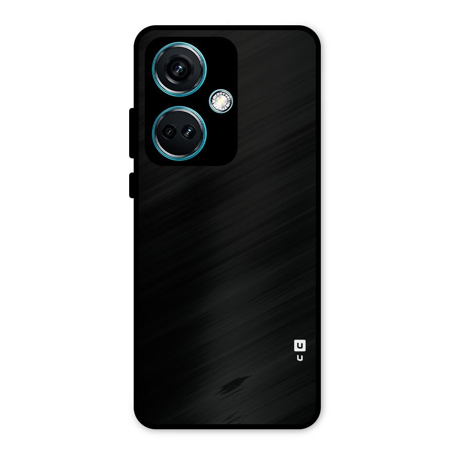 Just Black Metal Back Case for OnePlus Nord CE 3 5G