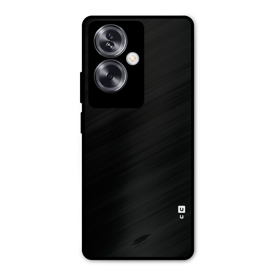 Just Black Metal Back Case for Oppo A79 5G