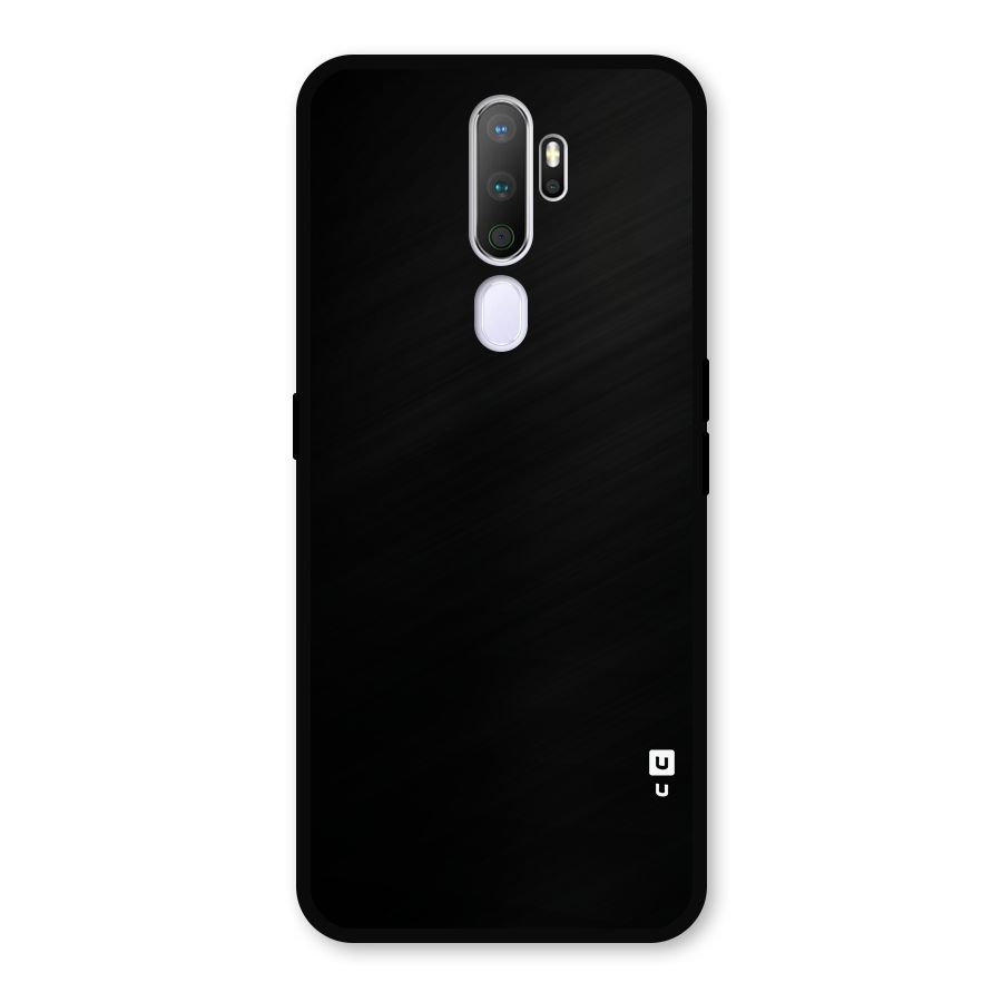 Just Black Metal Back Case for Oppo A9 (2020)