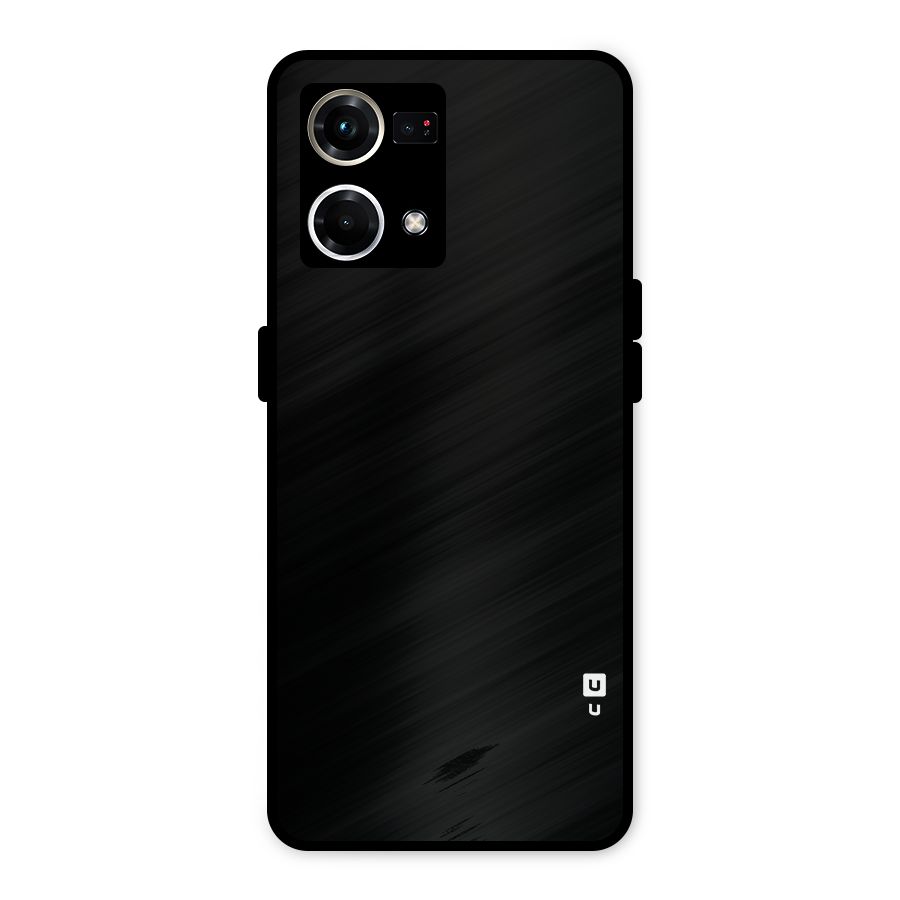 Just Black Metal Back Case for Oppo F21 Pro 4G