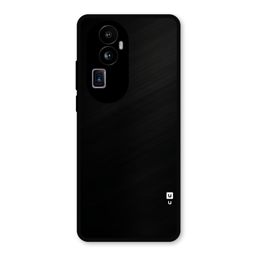 Just Black Metal Back Case for Oppo Reno10 Pro Plus
