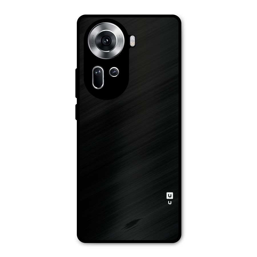 Just Black Metal Back Case for Oppo Reno11 5G