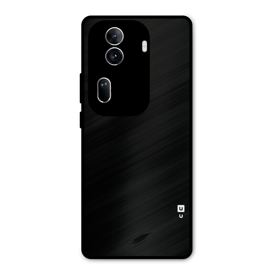 Just Black Metal Back Case for Oppo Reno11 Pro 5G