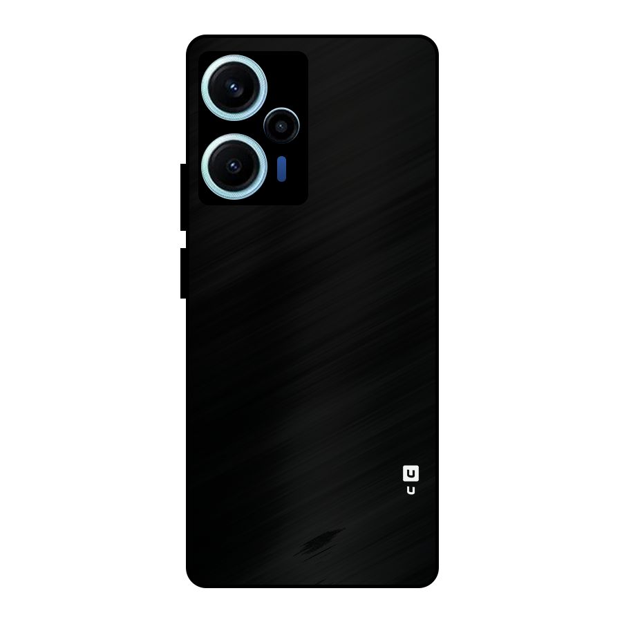 Just Black Metal Back Case for Poco F5