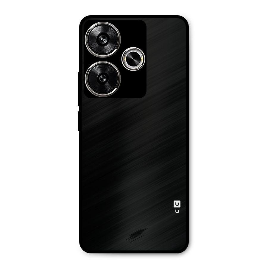 Just Black Metal Back Case for Poco F6