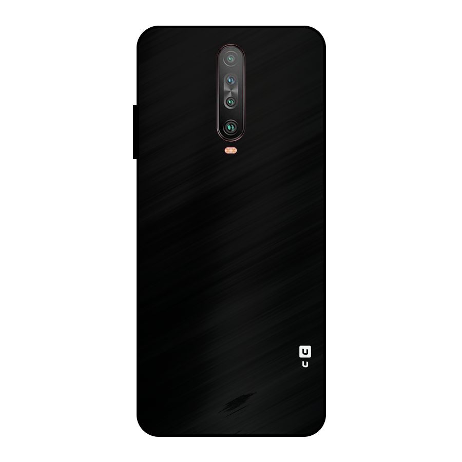 Just Black Metal Back Case for Poco X2