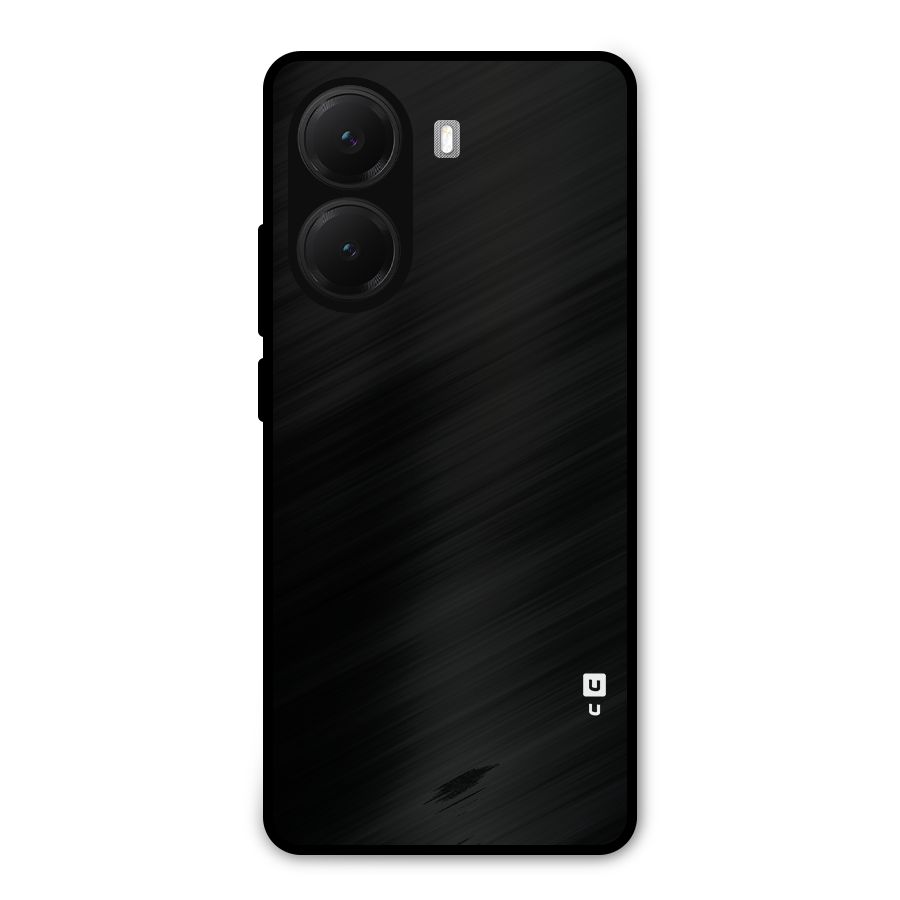 Just Black Metal Back Case for Poco X7 Pro