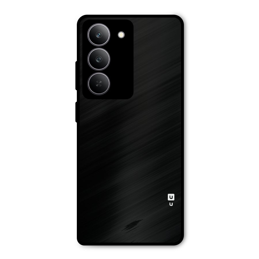 Just Black Metal Back Case for Realme 14x