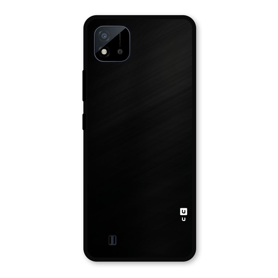 Just Black Metal Back Case for Realme C11 2021