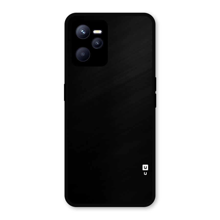 Just Black Metal Back Case for Realme C35