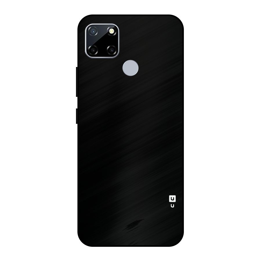 Just Black Metal Back Case for Realme Narzo 20