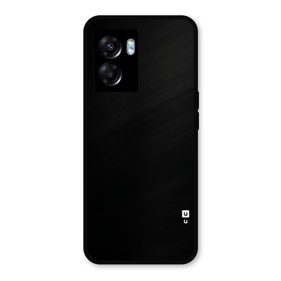 Just Black Metal Back Case for Realme Narzo 50 5G
