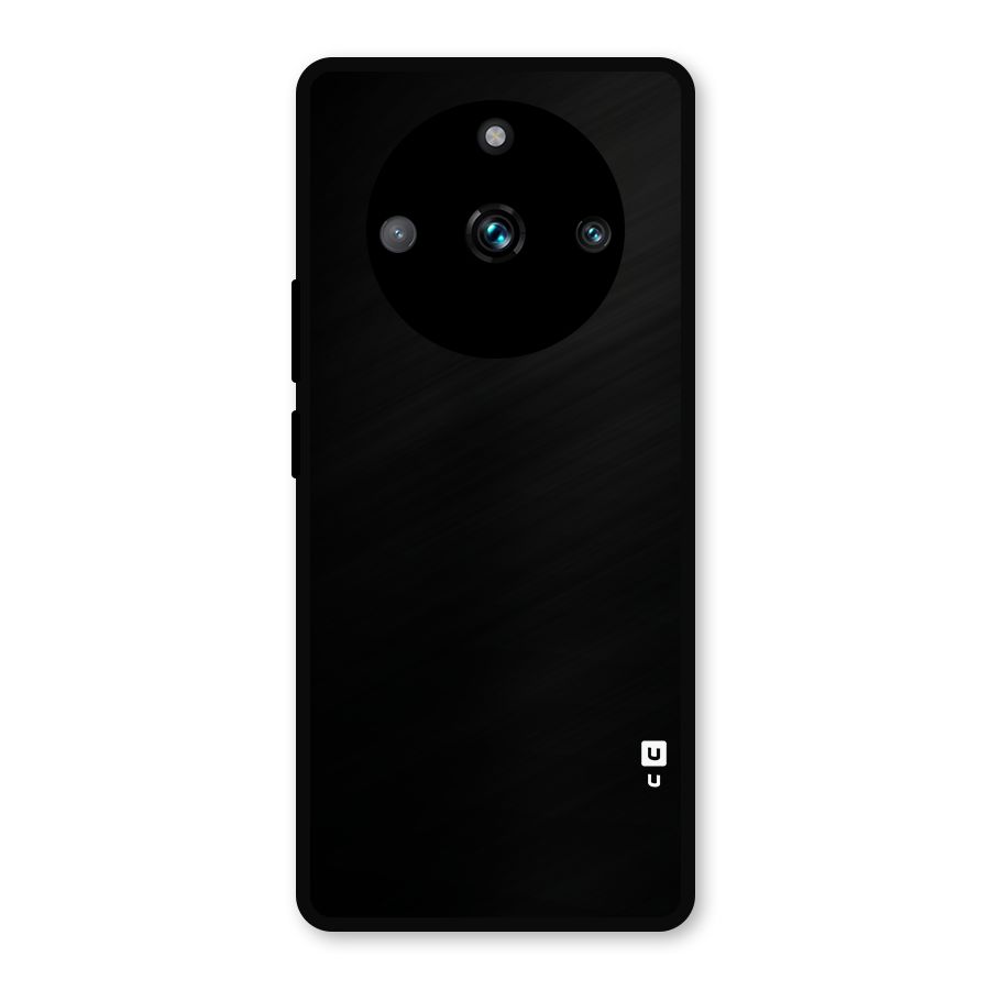 Just Black Metal Back Case for Realme Narzo 60 Pro