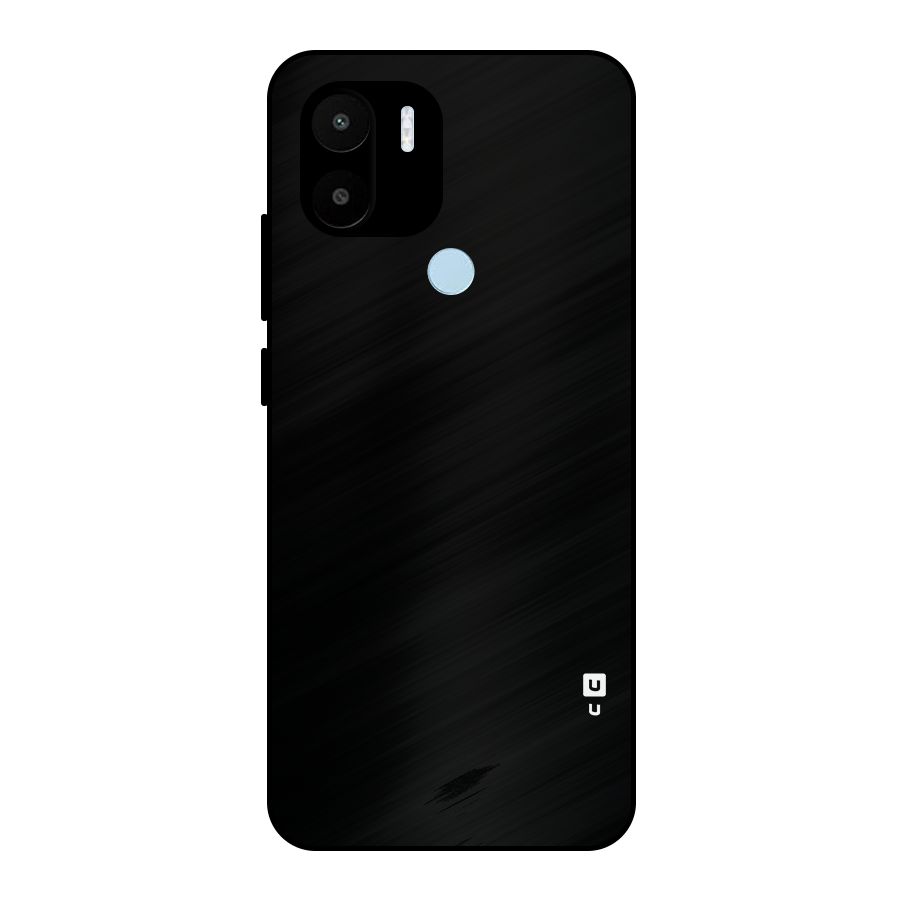 Just Black Metal Back Case for Redmi A2+