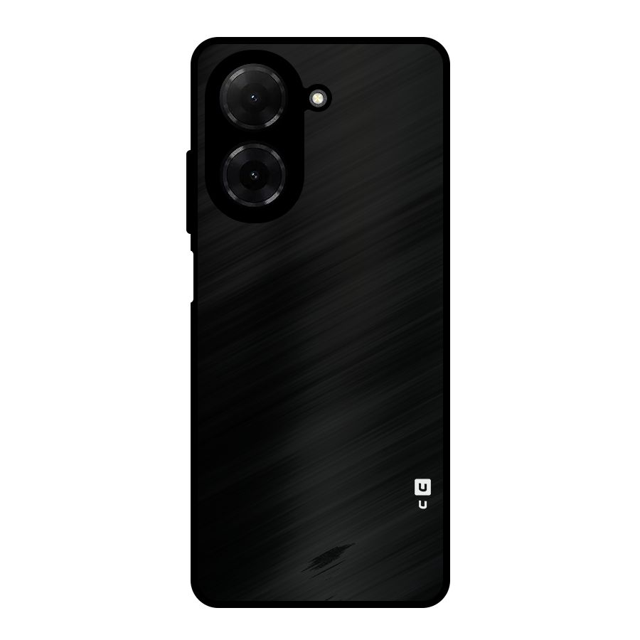 Just Black Metal Back Case for Redmi A5 4G