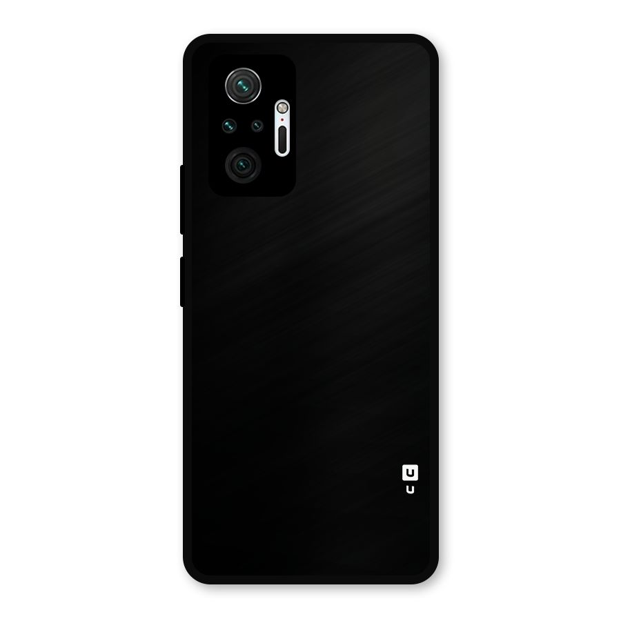Just Black Metal Back Case for Redmi Note 10 Pro Max