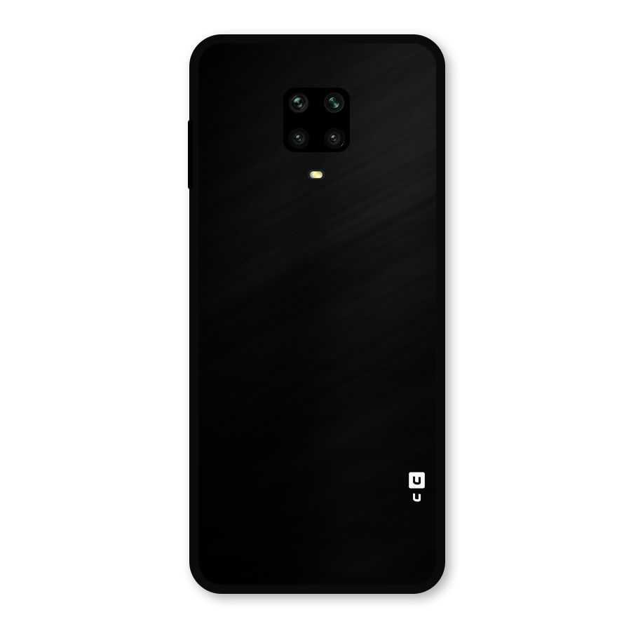 Just Black Metal Back Case for Redmi Note 9 Pro Max