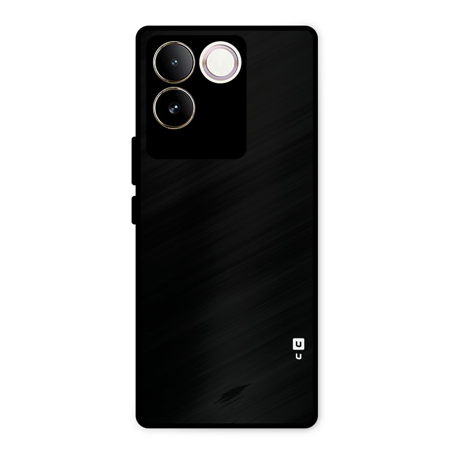 Just Black Metal Back Case for Vivo T2 Pro