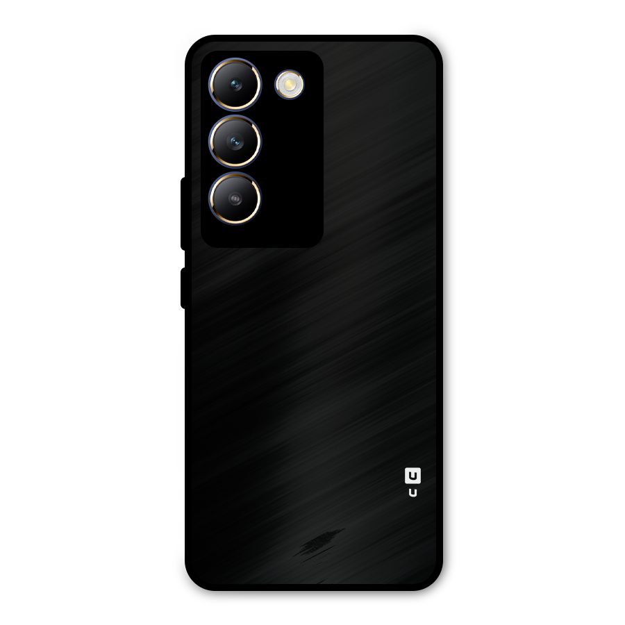 Just Black Metal Back Case for Vivo T3 5G